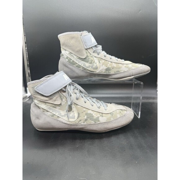 Nike Mens Speedsweep VII Wrestling Shoes 366683-003 Platinum Wolf Grey Size 9 - Picture 1 of 8